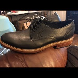 Mens Perry Ellis Portfolio Black 10 Oxfords Lace